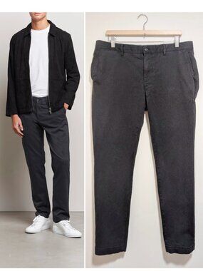 J.Lindeberg | Chaze Flannel Twill Trousers in Charcoal